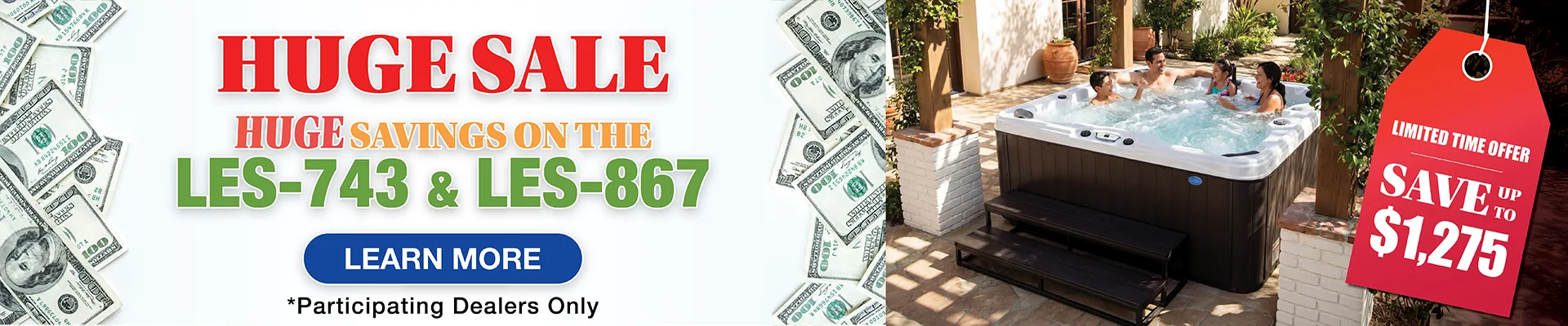 Calspas hot tub being used in a family setting - Loveland